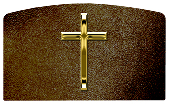 DACRO-510-GD-SH-BR Gold Single Cross Shimmer Brown